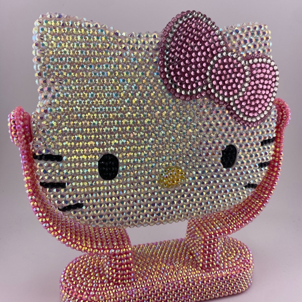 Hello Kitty Pink White Stand Vanity Mirror- New in box - Picture 3 of 7